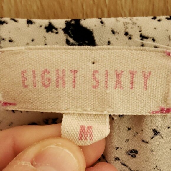 Eight Sixty Snake Print High Low Flowy Blouse Med - Picture 6 of 7